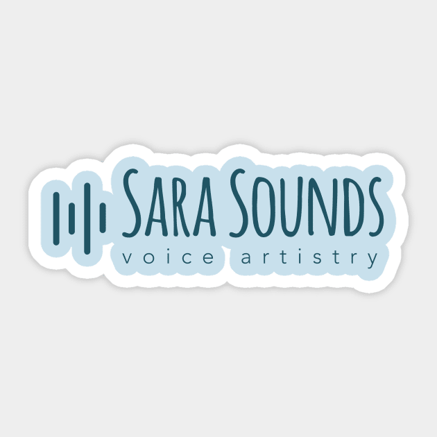 Sara Sounds - Blue Sticker by AUDIOBOOKIN’